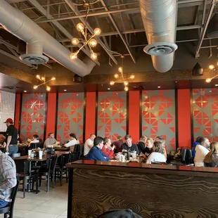 people sitting at tables