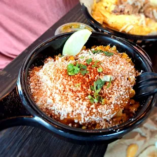 Elote appetizer...very good and unique flavor.