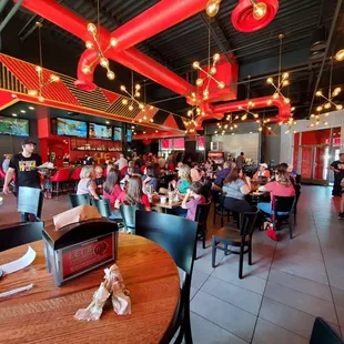 Good size crowd for lunch October 2021