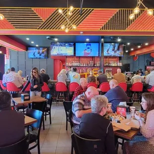 Good crowd for saturday lunch in march twenty twenty four