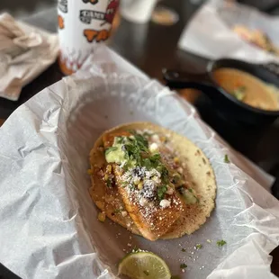Mr. Orange on a corn shell