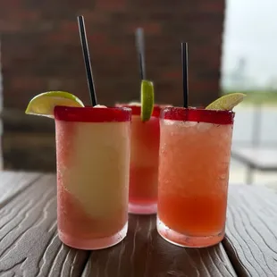 Frozen sangria and margaritas