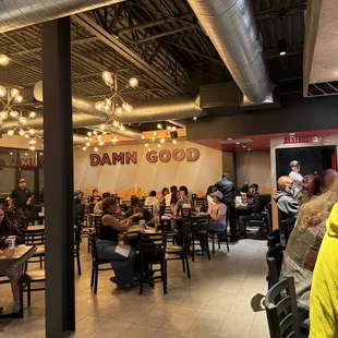Dining room Sunday evening.  2 hr wait for take out