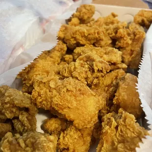 a box of fried chicken