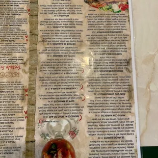 Menu other half