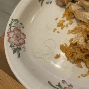 Hair in my food