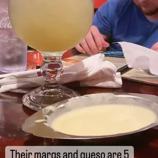 Queso and margaritas