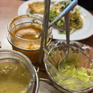 a variety of food items