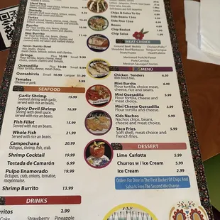menu, sushi and sashimi