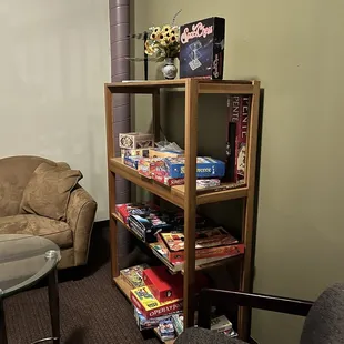 a living room with a couch and a coffee table