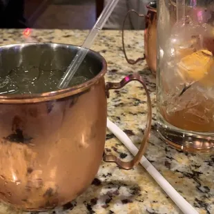 The remnants of a bloody and a Moscow mule