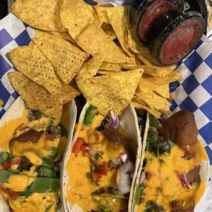 tortillas and sausage