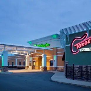 the outside of the building