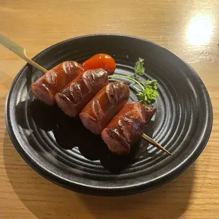 Japanese Sausage Skewers