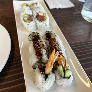 Boston Roll and Shrimp Tempura Roll