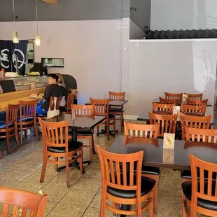 Sushi bar and tables