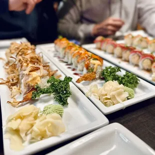 Albacore Train Roll (on the left)