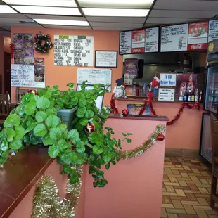 the interior of a restaurant