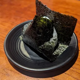 Onigiri with kombu filling