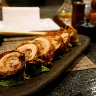 Karaage (Juicy Fried Chicken) ($10).
