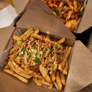 Kimchi fries and tokbokki
