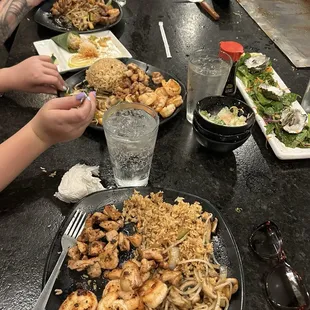 Hibachi Chicken, Shrimp and Hibachi NY Steak
