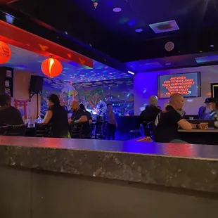sushi and sashimi, interior