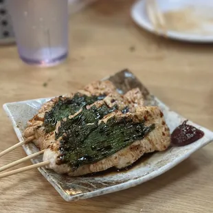 Chicken breast with shiso herb
