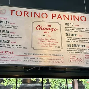 Menu. Recommend the Chicago Way