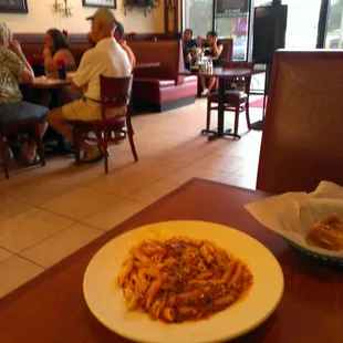 Ziti with meat sauce at Torino&apos;s