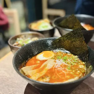 Spicy rich chicken ramen
