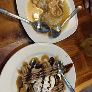 Flan and churros