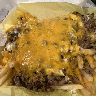 Carne Asada fries minus guacamole