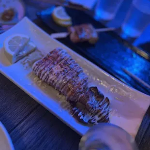 Grilled squid
