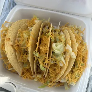 Order of 5 Crispy Tacos (ground beef: picadillo)