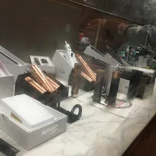 a few of the multiple mods and atomizers they have