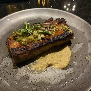 Grilled pork belly
