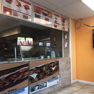 the inside of the restaurant