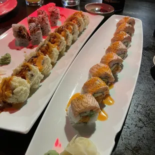 Honey Wasabi Roll, Las Vegas Roll &amp; Salmon Fantasy Roll