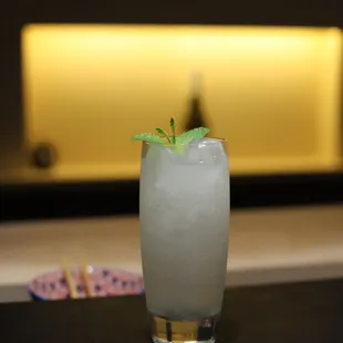 Sip into refreshing bliss with TORO's Yuzu and Mint Mocktail - a burst of citrusy delight and cool minty freshness in every sip.