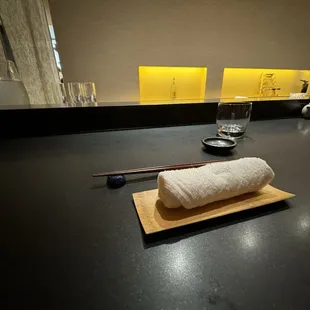 Table setting.  Simple and clean!