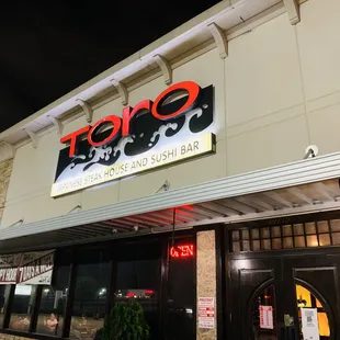 Exterior pic at Toro!