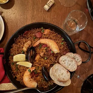 Paella- different than other Spanish places we&apos;ve tried but delicious