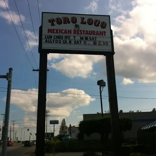 a sign for a mexican restaurant