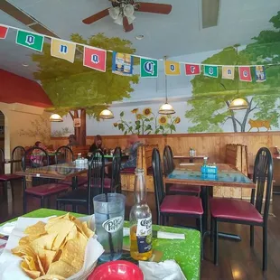 a woman sitting at a table