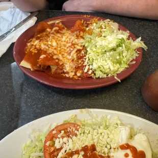 Chicken enchiladas