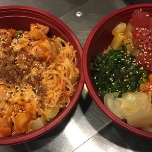 Fire bowl and Hawaiian bowl- loved both