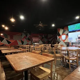 the dining area