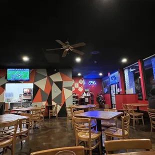 the interior of the restaurant