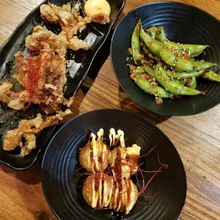 Spicy Garlic Edamame